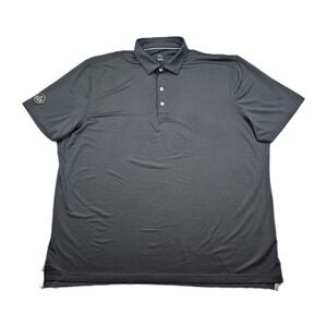 Johnnie O Birdie Prep Performance Mens 2XL Black Golf Polo Casual Shirt JMPO1710
